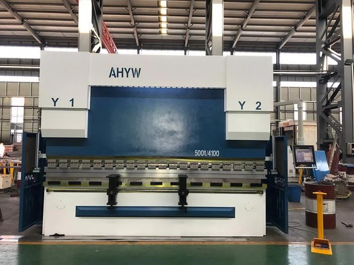 AHYW Yawei PBH 500T4M 500T6M 600T6M  4 axis cnc press brakes made in china factory DELEM DA58T DSP Laser guarding